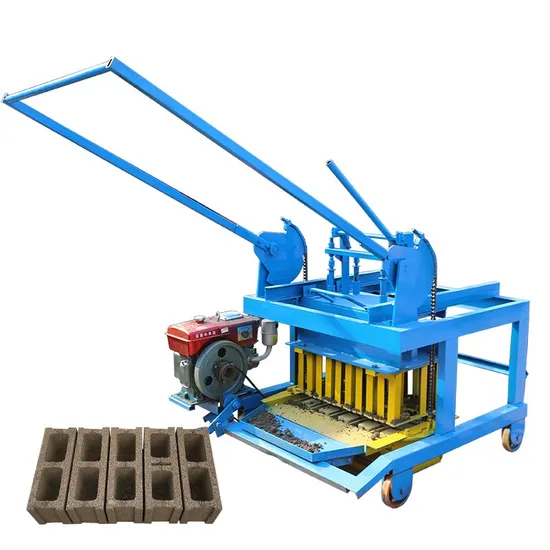 Small Mobile Cement Concrete Fly Ash Hollow Solid Block Making Machine Price