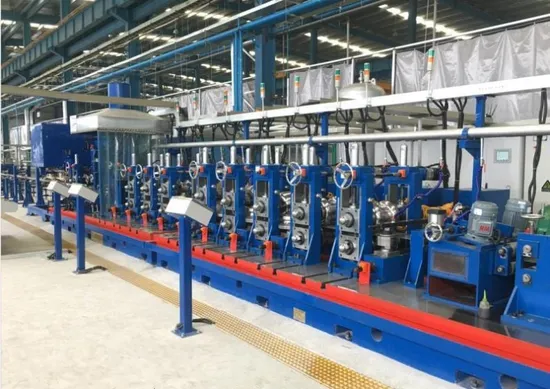 HR/CR/GI Straight Seam High Frequency Welded Cold Formed Tube Mill Line