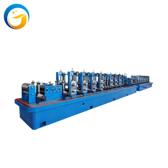 High Frequency Round Tube Mill Production Line for Gi Ms Iron Steel Pipe Making Machine ERW Welding