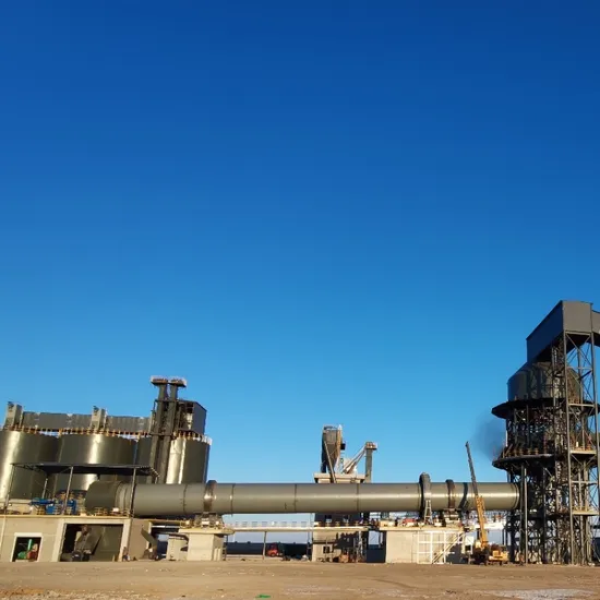 Compact Stable Limestone Gypsum Production Line Rotary Kiln in Structure