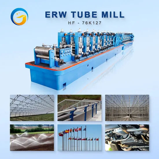 High Frequency Pipe Diameter 8-32mm Production Line Easy to Operate Metal Steel Pipe Making Machinery with Pipe Cutting Machine