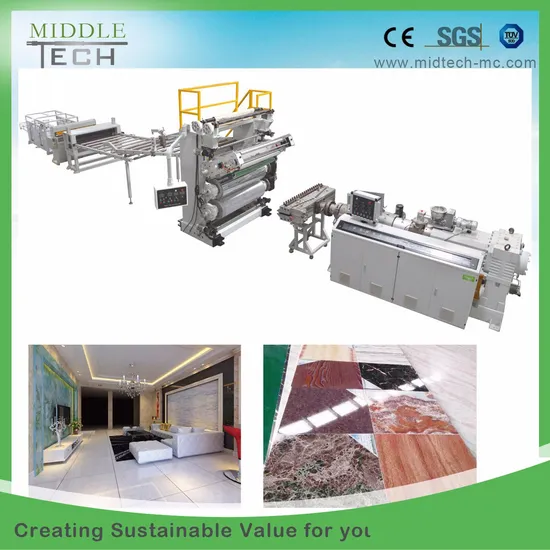 Reliable Quality Plastic PVC Imitation Marble Sheet/Board/Profile Extruding Equipment