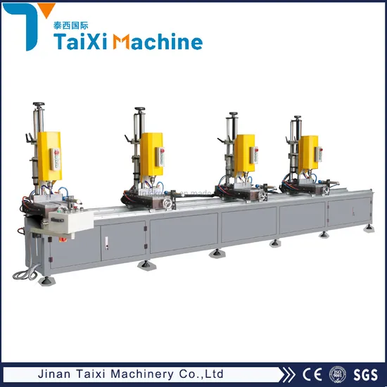 UPVC Aluminum Profile Window Four Head Automatic Screw Drilling and Fastening Machine