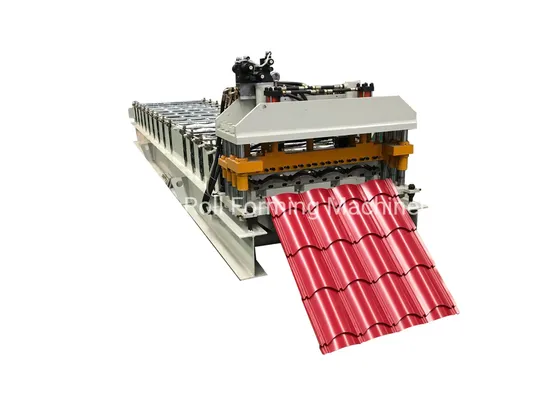 Glazed Roof Step Tile Forming Machine Type Sheet Making Machine