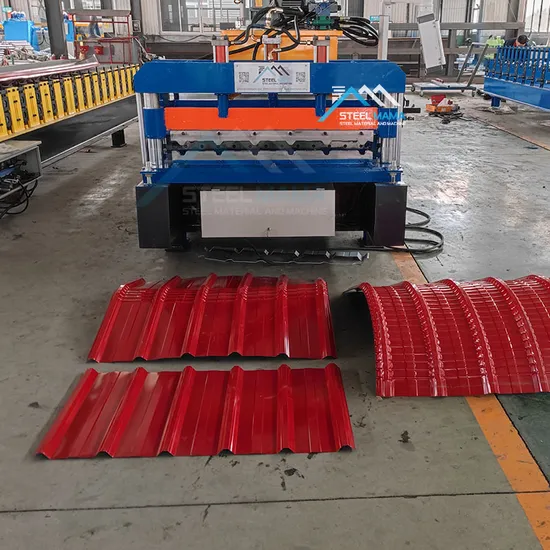 Metal Roofing Sheet Corrugating Iron1025 Trapezoidal with Crimping Sheet Roll Forming Making Machine, Cold Galvanizing Line