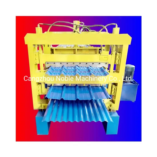 New Popular Three Tier Layer Roofing Sheet Making Different Color Metal Steel Products Roof Tile Cold Roll Forming Making Machine with High Speed