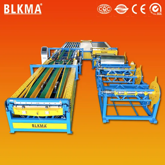 Square Pipe Making Machine Air Duct Manufacture U Shape Auto Line 5
