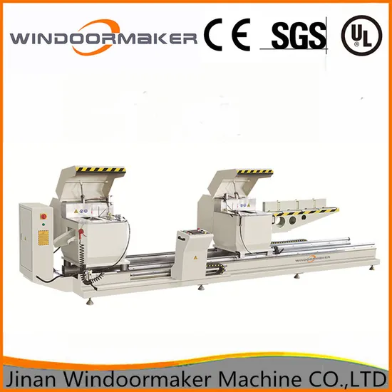 Aluminum Cutting Machine Aluminium Fabrication Machine Automatic CNC Double Head Cutting Saw for Elevator Door Set/ Auto Parts/Window Door Making/Curtain Wall