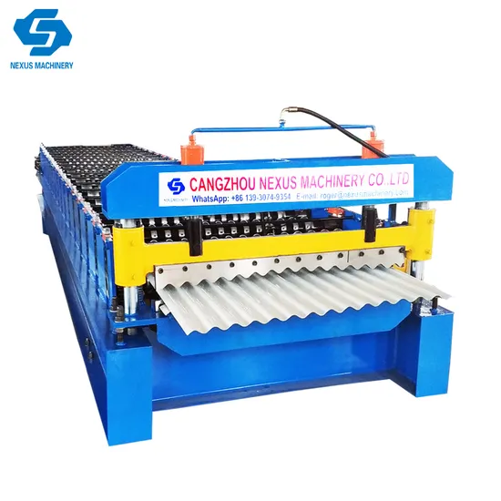 Metal Corrugated Roof Sheet Roll Forming Machine Steel Roofing Panel Making Machinery