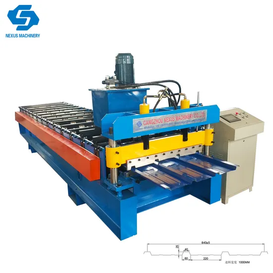 840 Widespan Roof Sheet Roll Forming Machine Metal Roofing Panel Machinery