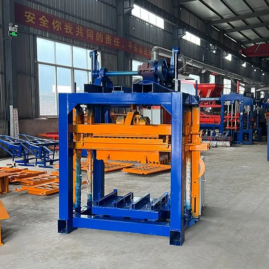 Hollow Block Making Machine Qt4-40 Manual Interlocking Brick Making Machine