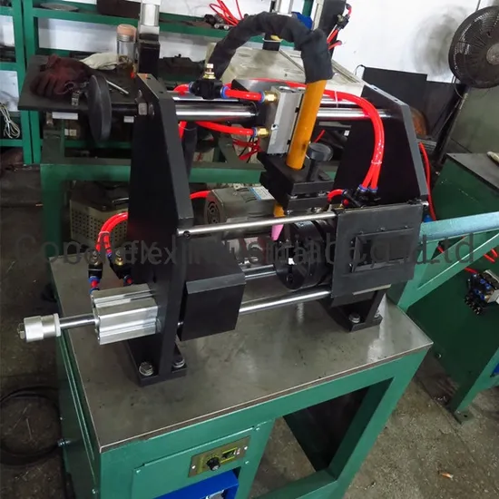 Stainless Steel Flexible Hose Vertical / Horizontal Fitting Welding Machine