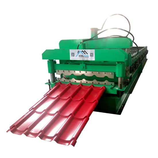 Best Quality Price Sri Lanka Style 740mm Metal Glazed Step Roof Tile Roll Forming Machine