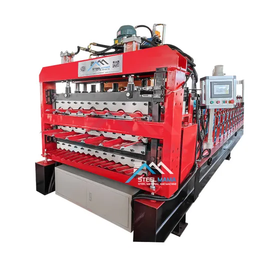 Hot Sale Triple Layer 1025 Ibr 988 Corrugated and 980 Glazed Tile Metal Sheet Cold Roll Forming Machine