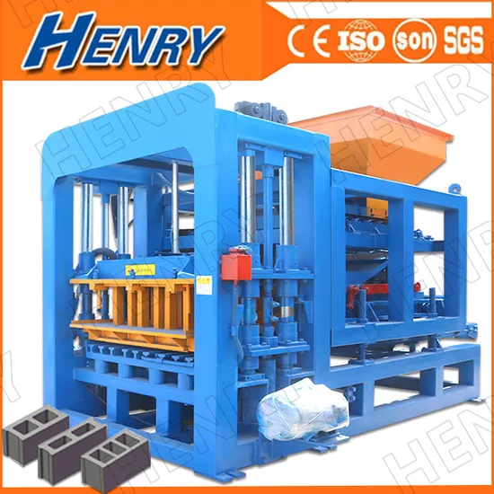Qt6-15 Full Automatic Concrete Interlock Paving Curbstone Hollow Brick Block Machine Block Making Machine