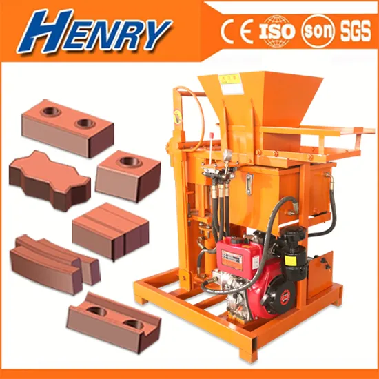 Hr2-25 Diesel DIY Soil Interlocking Brick Machine