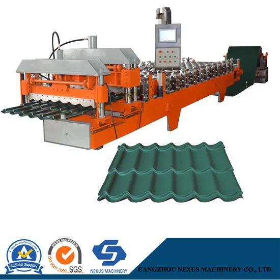 Step Section Roof Tile Making Cold Roll Forming Machine