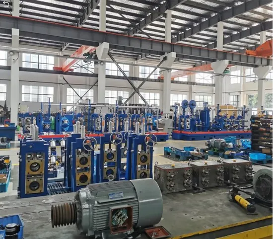 Hollow Structural Section Pipe Production Line Straight Seam Iron Pipe Mill Line