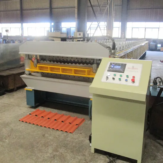 CNC Colored Steel Metal Plate Trapezoidal Sheet Double Layer Roll Forming Machine Line