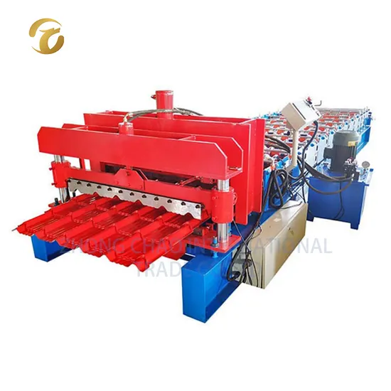 Color Galvanized Roofing Glazed Tile Sheet Roll Forming Machine
