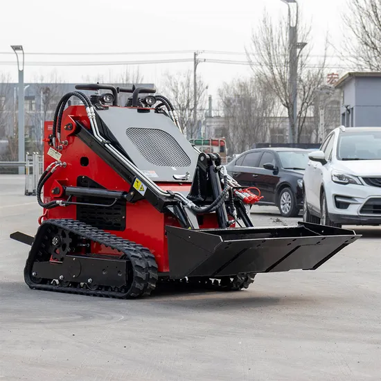 China Cheap Price Home Garden Farm Use Rubber Skid Steer Loader Big Power 23HP Ht380t Mini Front Loader