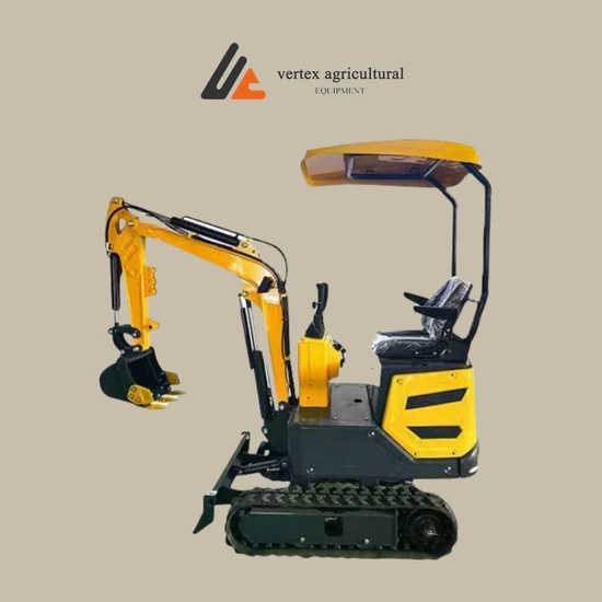 1.5 T Miniature Backhoe Excavadora Mini Hydraulic Crawler Small Size Wheel Construction Backhoe Garden Household Farm Greenhouse /Towable Electric /Excavator