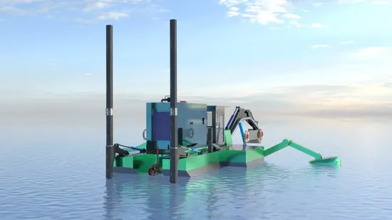 Amphibious Excavator for Dredging and Earth Moving