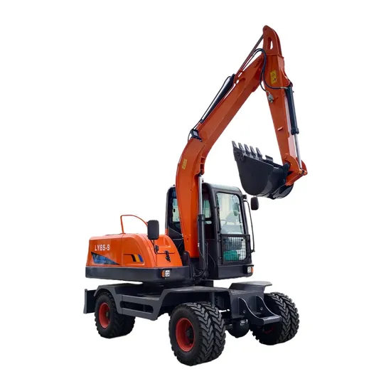 Land Crawler Hydraulic Mini Small Digger Wheel Loader Used Excavator Backhoe Excavator 8.5 Ton Engineering Wheel Excavator for Sale
