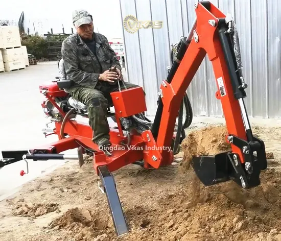 9HP/13.5HP/15HP Gasoline Engine Mini Excavator Loader Tractor Mounted Pto ATV Small Towable Digger Backhoe with Best Price