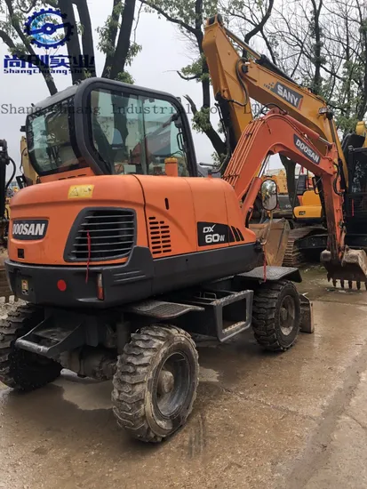 Secondhand Used Original Doosand Dx60W Engineering Crawler Excavator