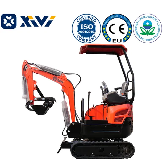 Xivi 15 CE/EPA Approved Euro 5 Engine1.2t 1.5t 2.0t Mini Excavator Used for Small Garden /Farm /Orchard/ Greenhouse