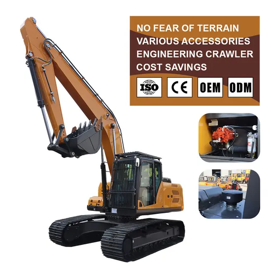 23 Tons Crawler Excavator Bucket Capacity 1.1cbm Mini Excavator Price
