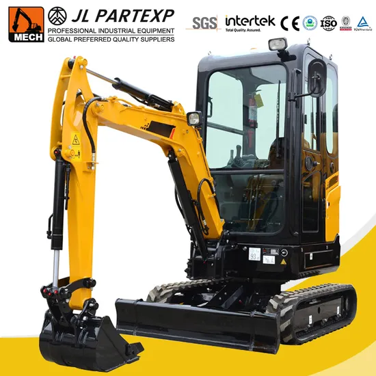Mini Crawler Excavator Digging Machine Euro 5 EPA CE Engine 2 Ton Track Crawler Type China Mini Bagger Moving