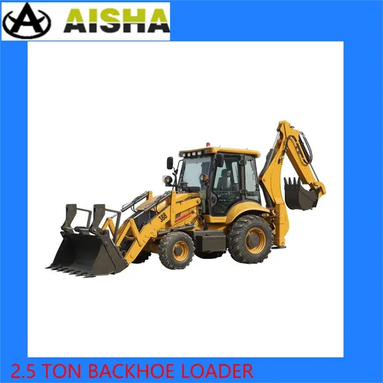 China 388 Backhoe Loader 2.5 Ton 4*4 Drive