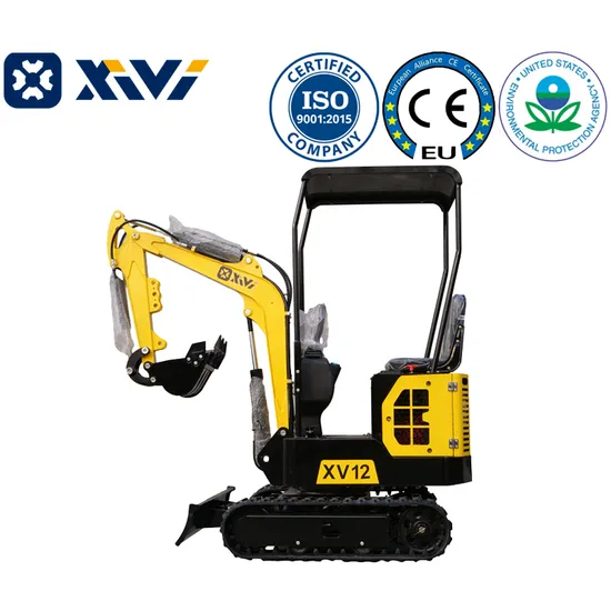 Farm Xivi1.2ton CE EPA Approve Orchard Garden Planting Trees Excavator Pit Compact Diesel Home Micro Crawler Crushing Small Mining Agricultural Trenches Digger