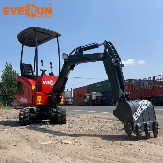 Everun New Design CE EPA 1ton farm household construction Small Crawler Excavator Ere10PRO Mini Digger for sale