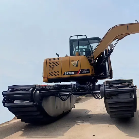 Customized Long-Reach Amphibious Excavators for Sale - High-Quality Amphibious Excavator with Pontoon Undercarriage Suitable for Operations on Water and Mud