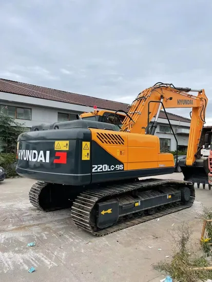 Used Hyundai R220LC-9s Excavator Medium Hydrauli Excavator 22ton with Bucket with CE/EPA Certificate