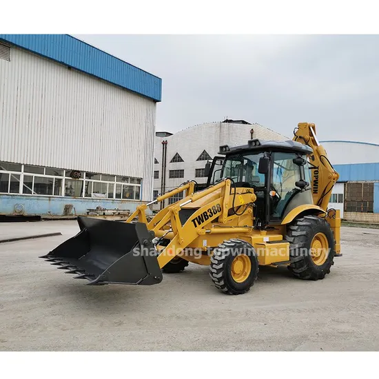 High Efficiency 4WD Articulated Small Size Loader Backhoe