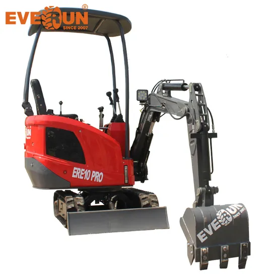 China Factory Supply Everun ERE10 PRO 1ton Garden Machine Small Crawler Excavator
