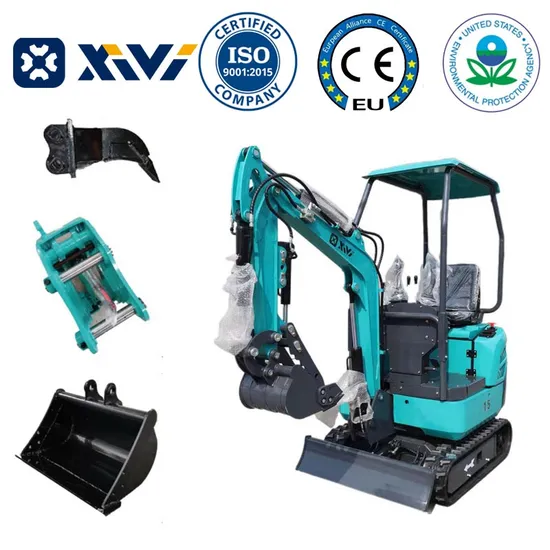 1500kg Machinery Home Farm Garden New Smallest Mini Hydraulic Pump Crawler Digger Excavator Xv15p