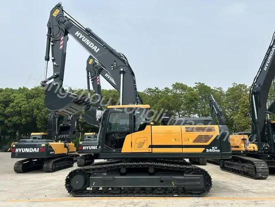 Hyundai Hx340HD Cummi Engine 34ton New Hydraulic Excavator with 6.45m Boom Length 3.2m Arm Length