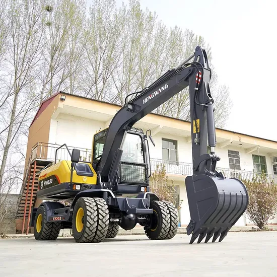 Globally Trusted Brand Hydraulic Big 6ton 7 Ton 10 Ton Tired Excavator Mini Mobile Excavator with Accessories for Home Use