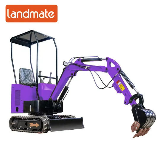 2023 New Digger 1.2 Ton Mini Household Excavator with Pink Purple