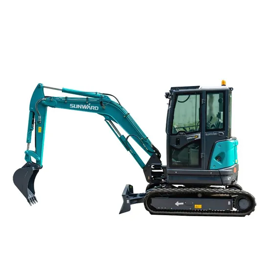 Largest Mini Hydraulic Excavator Swe35UF Zero-Tail Rops Fops Cab Outfitted AC Heat Digging Force 31.8 kN Bucket 22.53 kN Arm Digging Depth 10′3" Tiltrotator