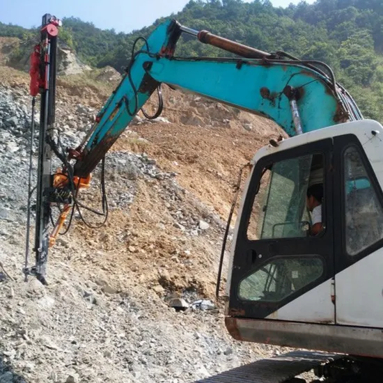 Excavator Mounted Rock Hydraulic Drilling Attachement China Manufacturer