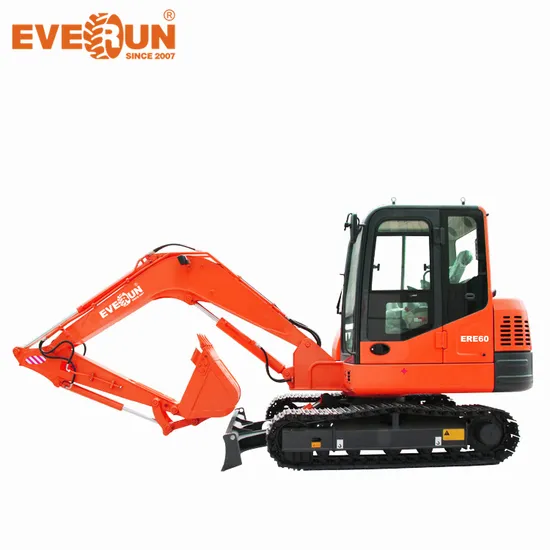 Everun Ere60 5850kg Chinese CE Approved Mini Excavator Machinery for Sale