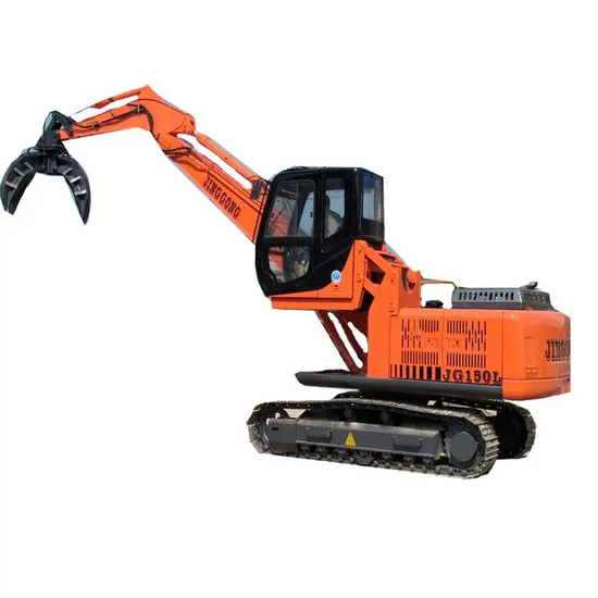 Jing Gong Crawler Excavator China Scrap Grapple Excavator Orange Peel Grapple Digger