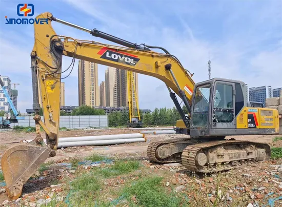 China Manufacture Second Hand Excavator Lovolfr220e2 22ton Used Hydraulic Excavator