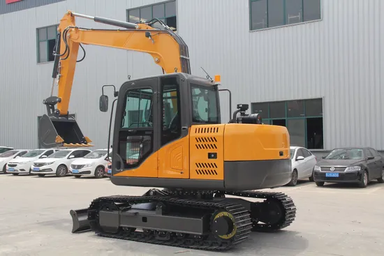 China 8ton Hydraulic Track Excavator with Rubber Crawler for Construction